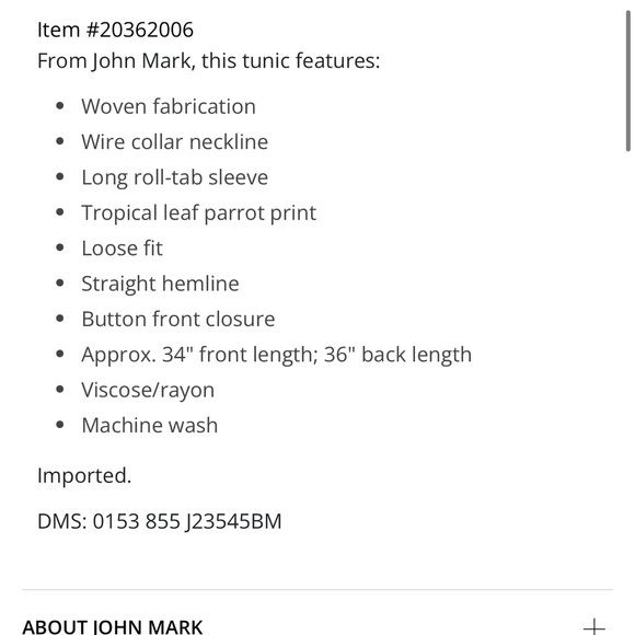 Tropical John Mark Blouse - Picture 3 of 6